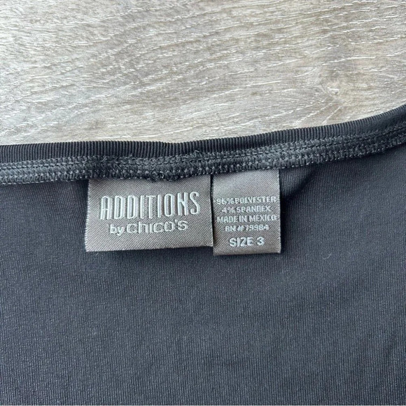 Additions by Chico’s Black Jersey Tunics Blouse - Picture 6 of 12